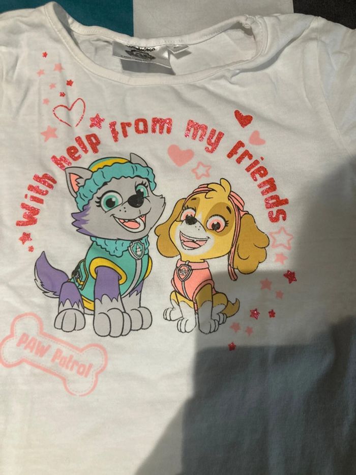 Tee shirt fille paw patrol - photo numéro 3