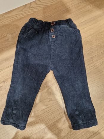 Pantalon velours côtelé 12 mois