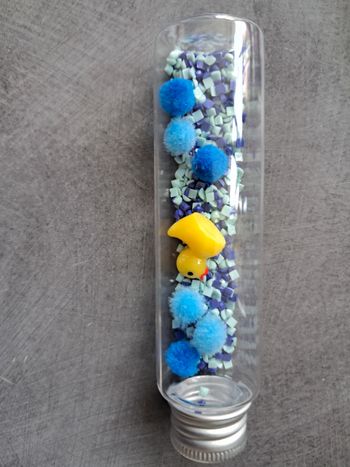 Bouteille sensoriels canard bleu