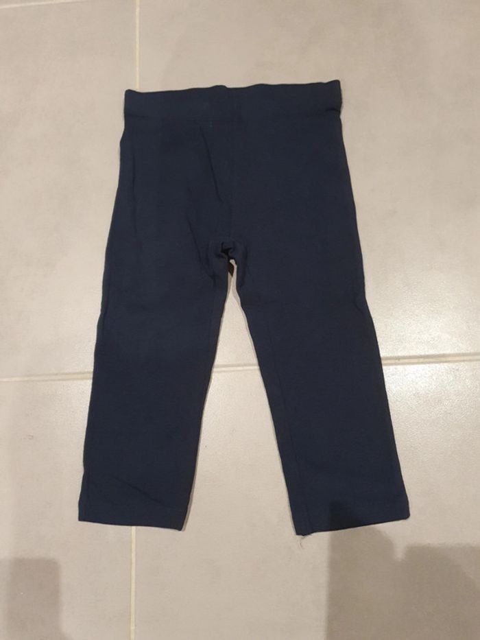 Legging court marine kiabi
