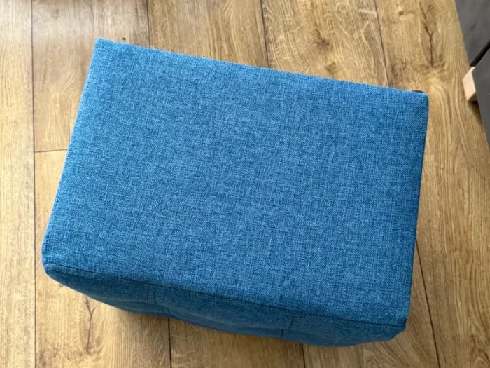 Tabouret en tissu capitonné Atmosphera 40cm - photo numéro 3