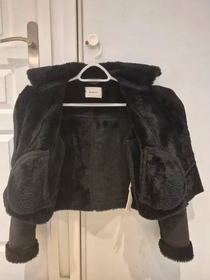 Blouson court aviateur doublé polaire - photo numéro 4