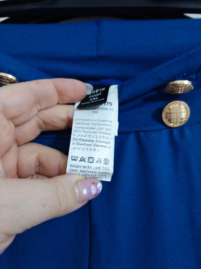Pantalon shein bleu - photo numéro 3