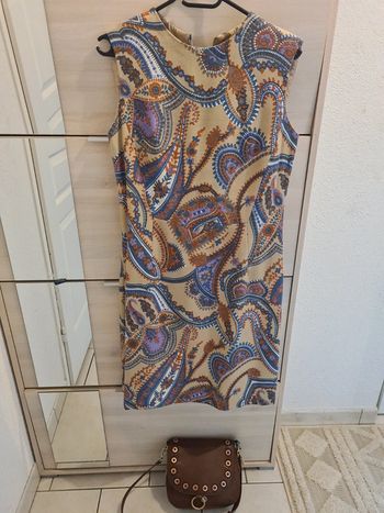 Robe vintage imprimé arabesques