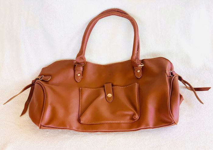 Sac à main marron clair Rodier façon cuir