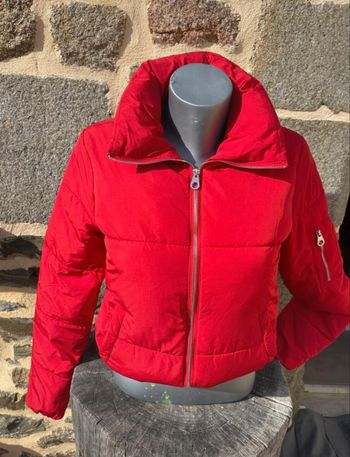 Doudoune courte rouge - Jennyfer