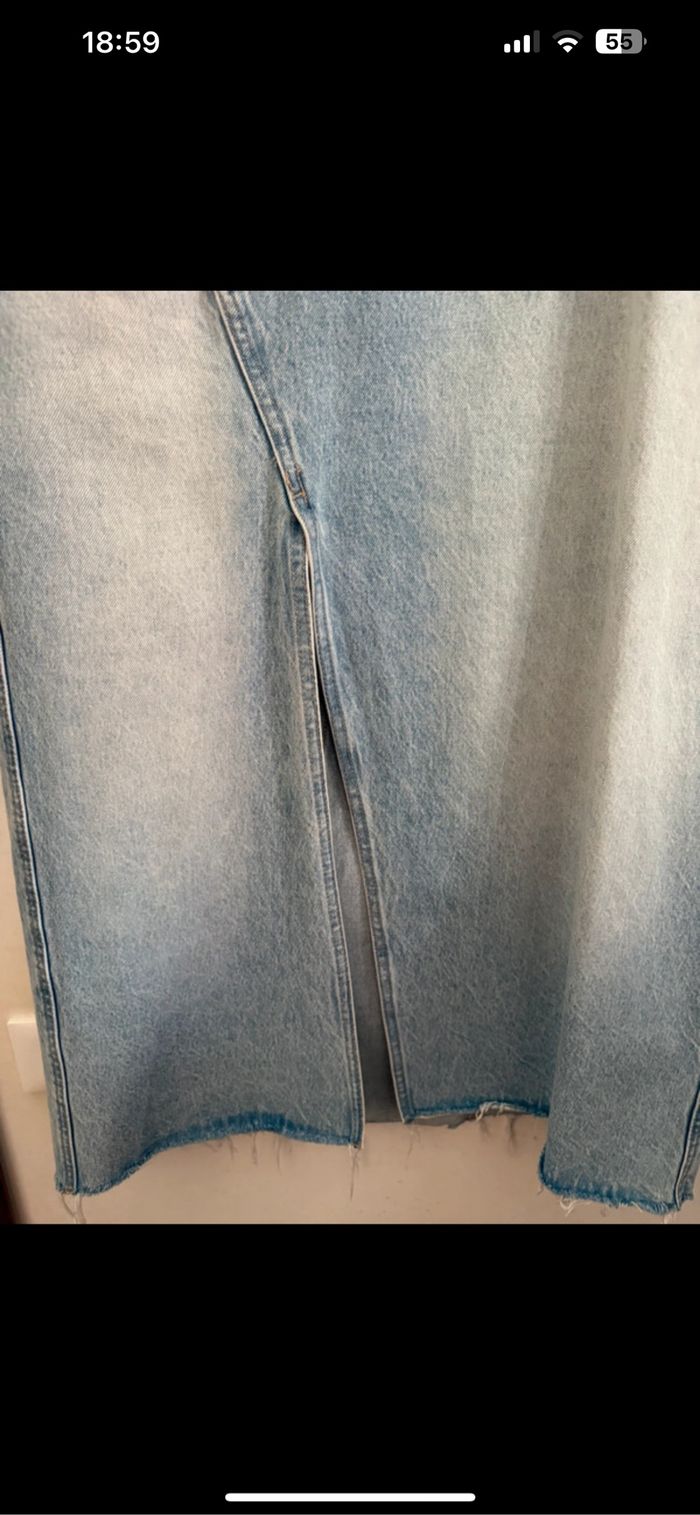Jupe longue en jean Zara