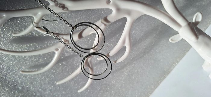 Boucles d'oreilles pendantes fait main - photo numéro 4