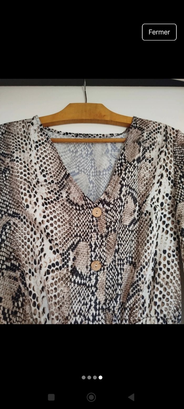 Jolie robe motif serpent - photo numéro 2