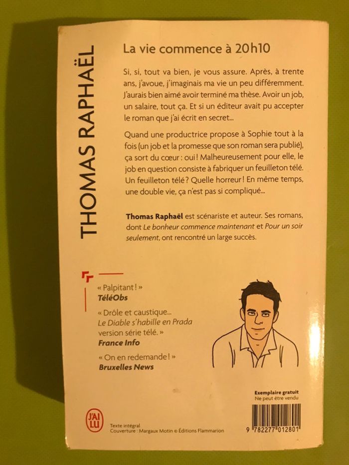 Livre « La vie commence à 20h10 » de Thomas Raphaël - photo numéro 2
