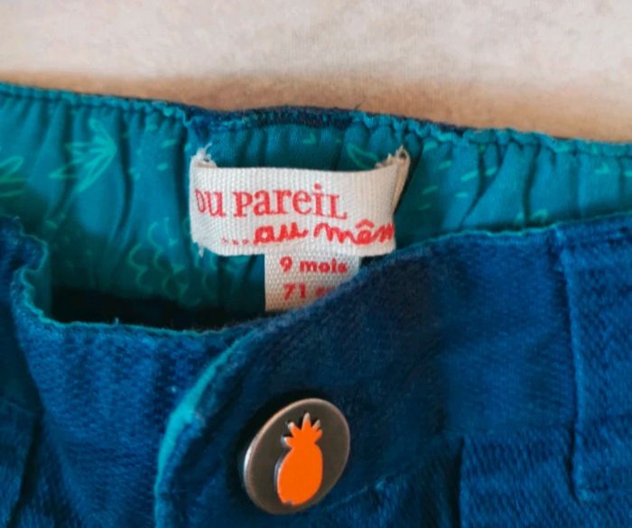 Pantalon bleu bébé garçon 9 mois - photo numéro 3