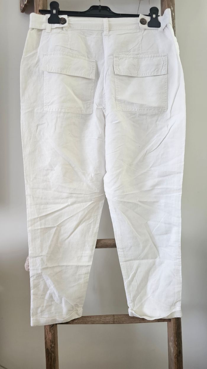 Pantacourt taille 40 L coton et lin - photo numéro 3