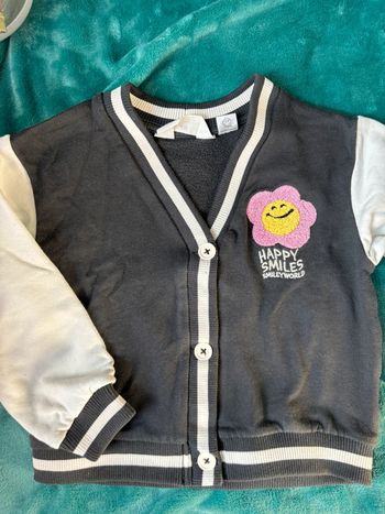 Gilet fleurs 5-6 ans