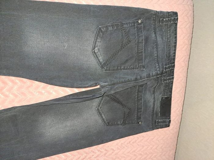 Pantalon noir délavé comme neuf carnet de vol homme - photo numéro 7