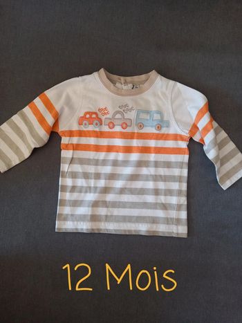 T-shirt manches longues 12 Mois