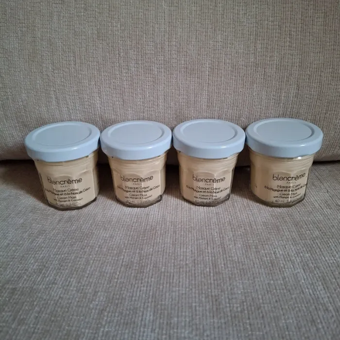 Lot de 4 masque visage blancrème