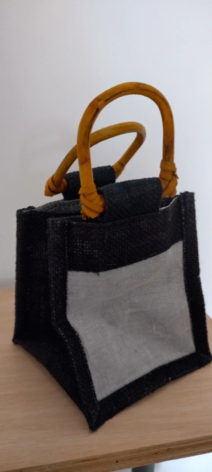 Panier jute et coton - photo numéro 2