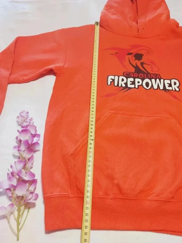 Sweat à capuche mixte Carolina Fire Power Taille S - photo numéro 8