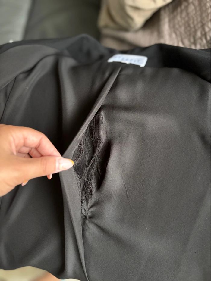 Veste blazer long Claudie Pierlot - noir avec détails argenté - taille 40/L - en très bon état - photo numéro 10