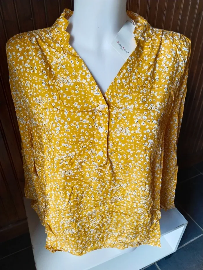 Jolie blouse tunique femme marque Melya Melody taille 46 48 - photo numéro 2