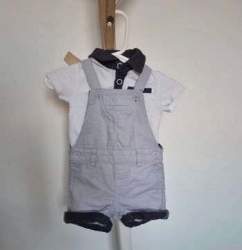 Ensemble combi T-shirt 3 mois