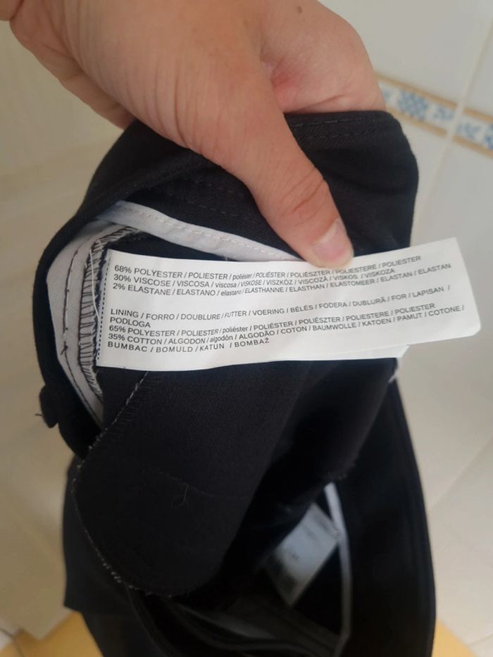 Neuf jolie pantalon droit noir femme mango taille M/38 - photo numéro 8