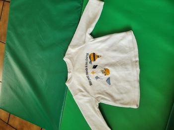 Pull blanc - Mes petits cailloux 