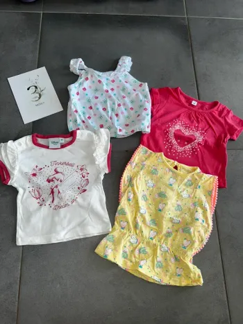 T-shirt fille 3 mois