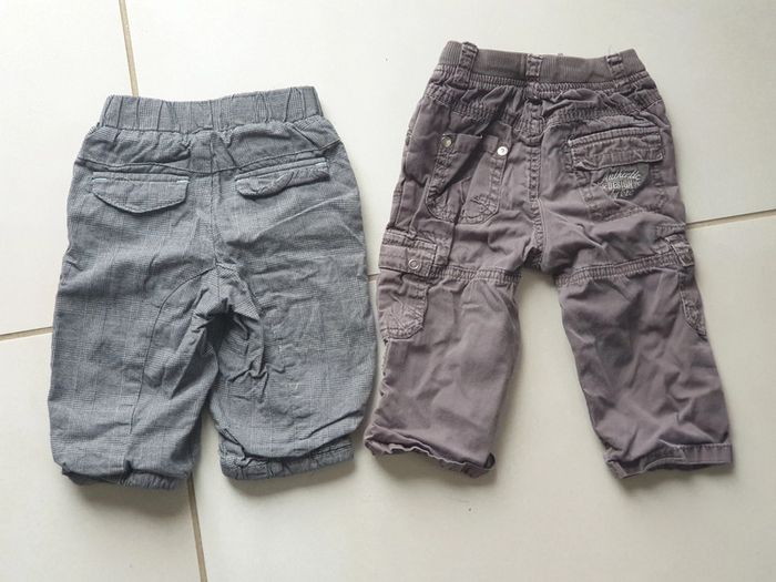 2 pantalons 9 mois - photo numéro 2