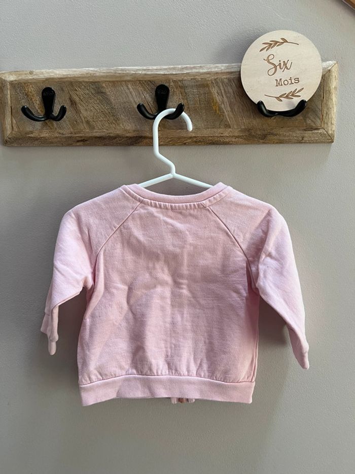 Veste zippée rose 6 mois marque U tout petit - photo numéro 5