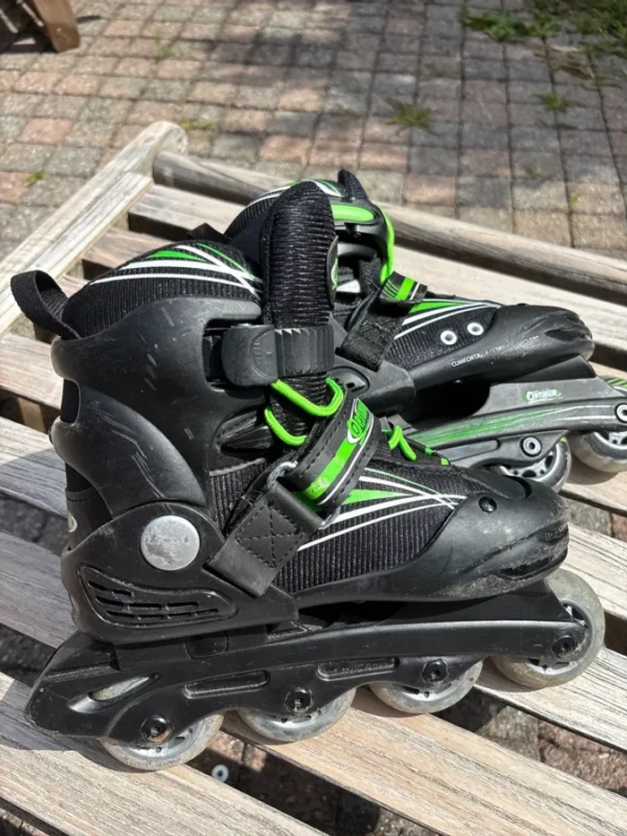 Patins à Roulettes Optimum - Taille Réglable 32 - 35 Idéaux pour Débuter ! - photo numéro 9