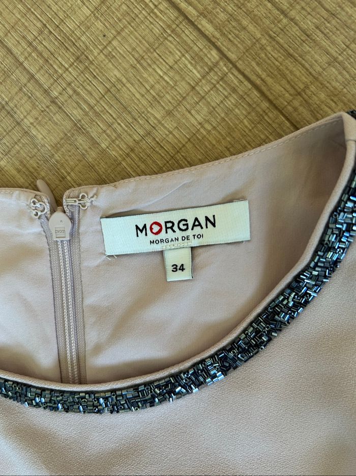 Robe rose claire sans manches Morgan taille 34 jamais portée - photo numéro 9