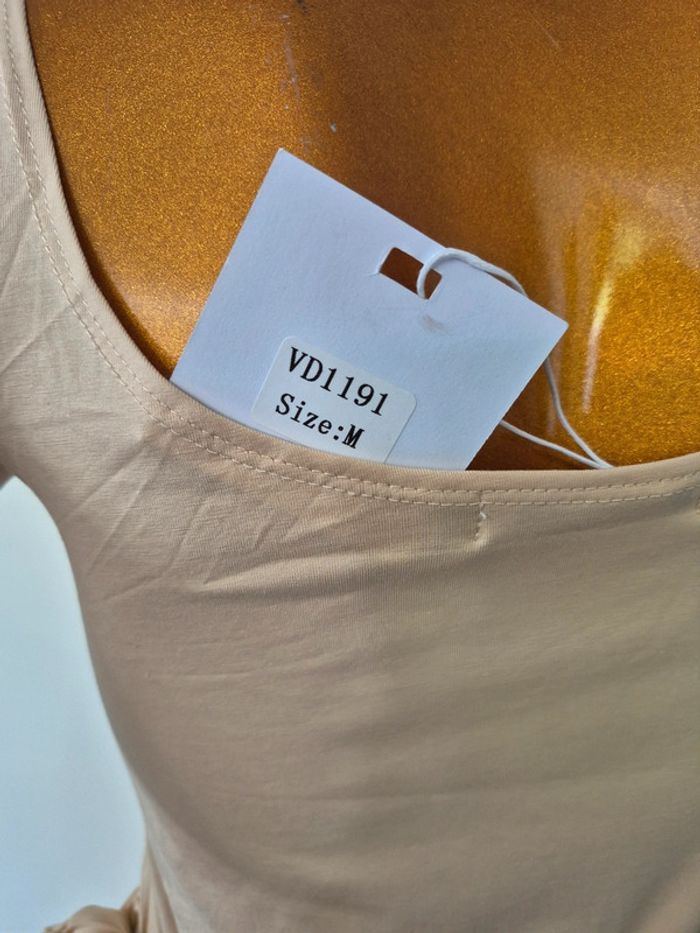 Robe Longue a nouer Femme Crème Taille M/38 - photo numéro 3