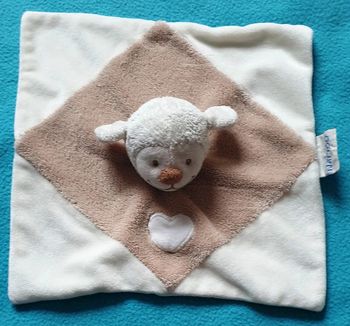 DOUDOU CARRE PLAT MOUTON BEIGE GASTON - NATTOU