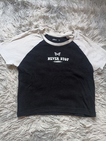 Tee-shirt manches courtes fille taille 12 ans Gémo