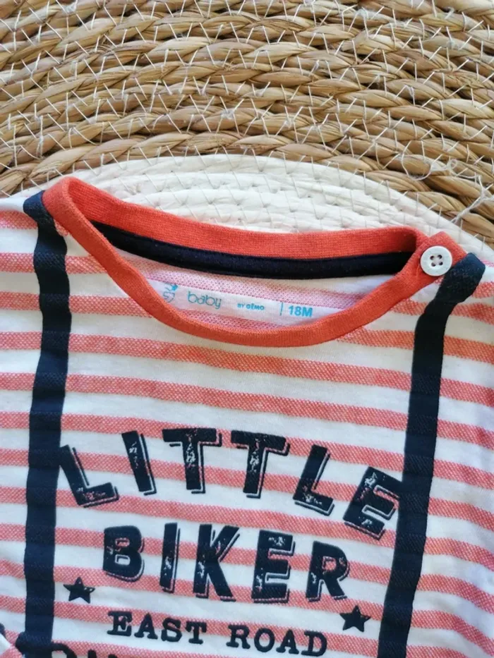Tee-shirt manches longues à rayures - Baby by Gémo - 18 mois - photo numéro 2