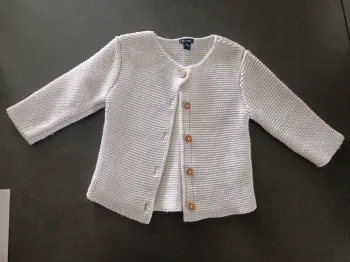 Gilet en point mousse