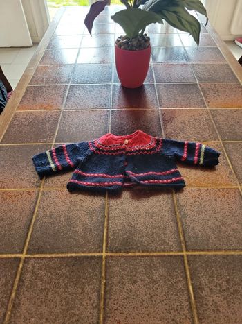 Gilet boutonné tricot
