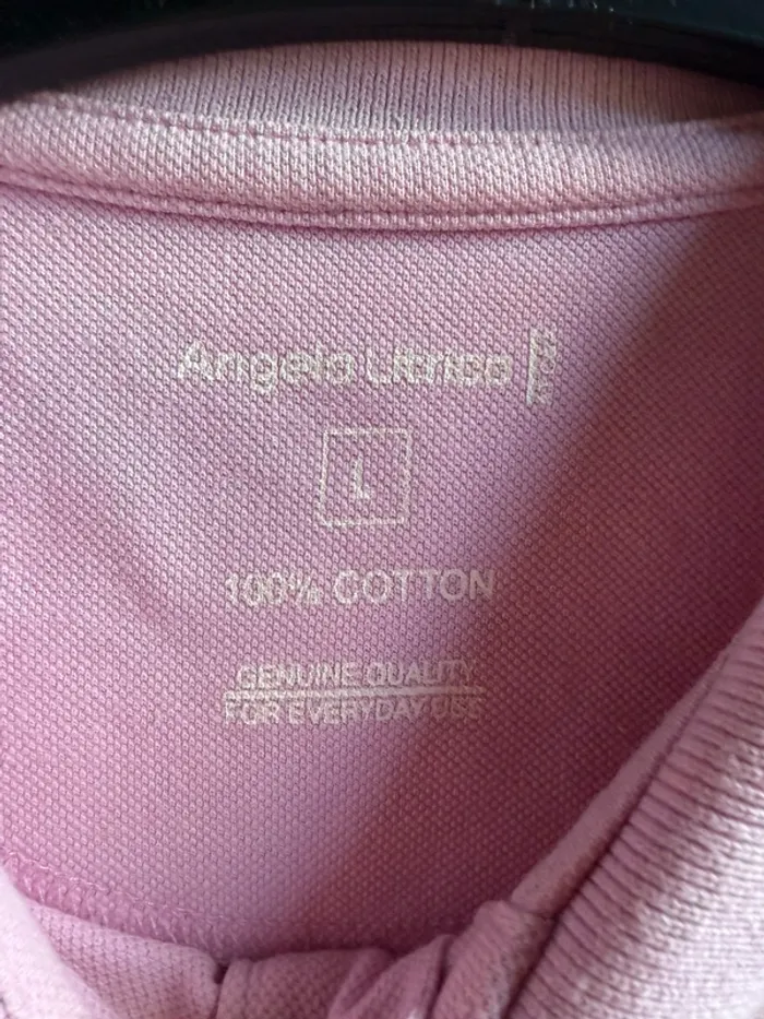 Polo rose taille L 100% coton - photo numéro 2