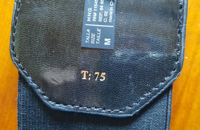 Ceinture noire élastique Mango, femme, taille 75 - photo numéro 6