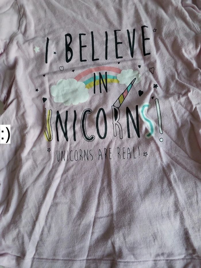 Pyjama long rose licorne 10 ans - photo numéro 2