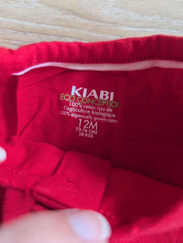 T-shirt rouge Kiabi 12 mois - photo numéro 2