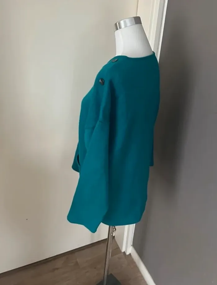 Armand Thierry, pull bleu canard femme taille 3/40 - photo numéro 3