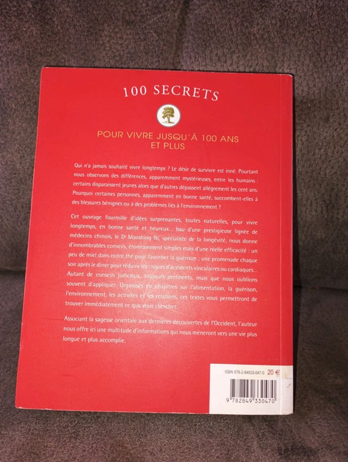 Livre 100 secrets pour vivre jusqu'à 100 ans et plus - photo numéro 2