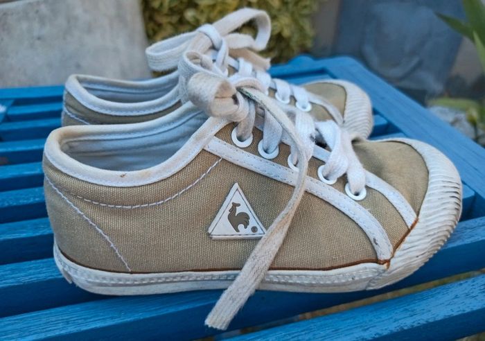 baskets kaki chaussures le coq sportif fille pointure 28 - photo numéro 3