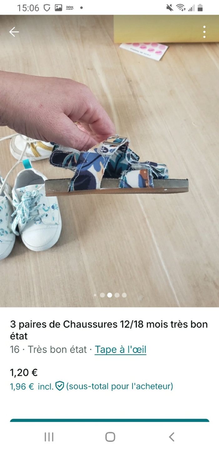 Lot 12 /18 mois chaussures très bon état - photo numéro 4