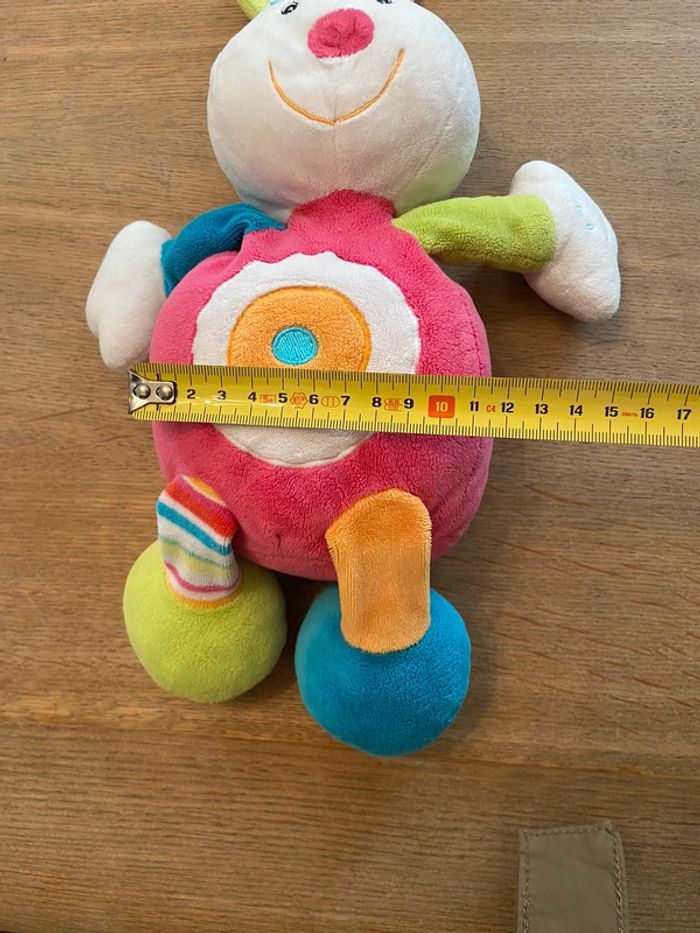 Lapin coloré en velours BabySun - photo numéro 11