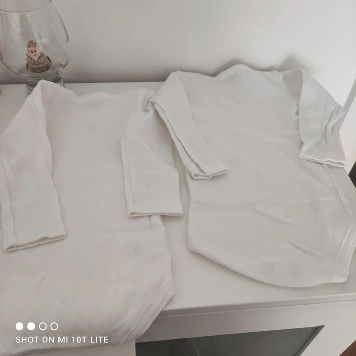 Lot de 2 body manches longues blanc petit bateau - photo numéro 4