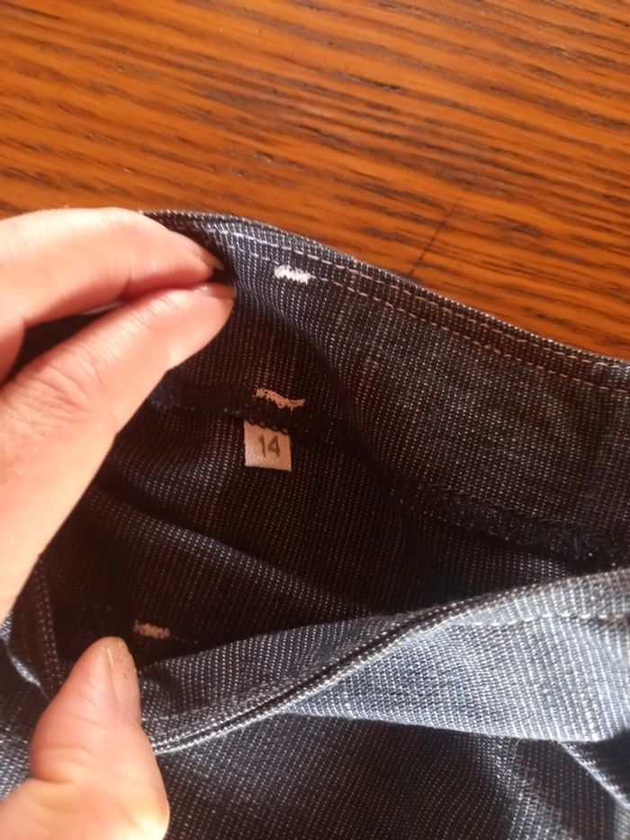 💝 -50% Jupe courte couleur jeans - photo numéro 3