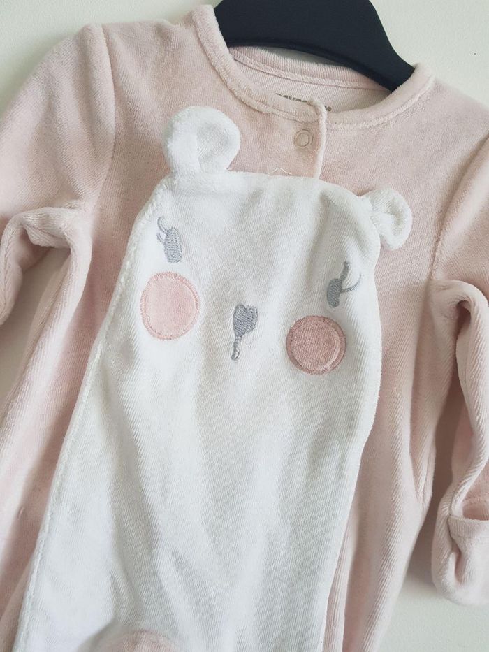 Pyjama en velours taille 3 mois - photo numéro 3